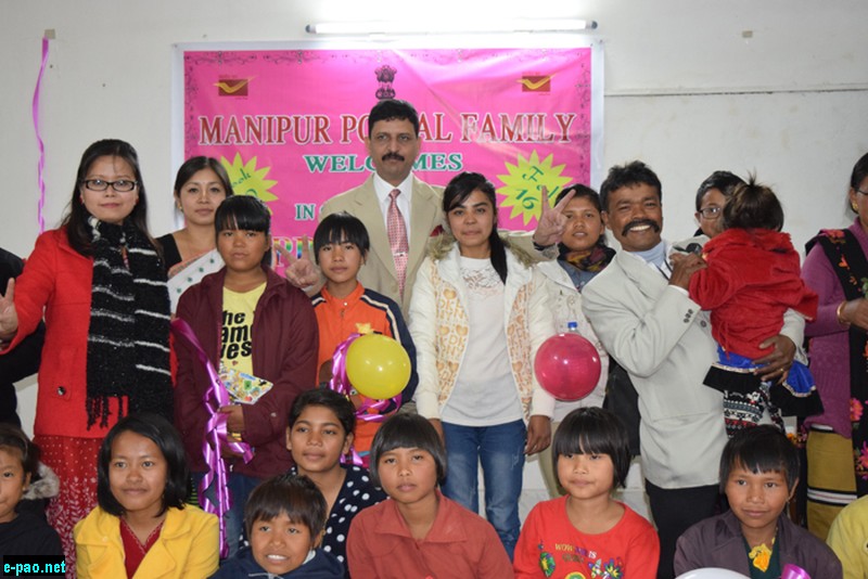 Manipur postal dept celebrates new year 2016 with Orphan girls