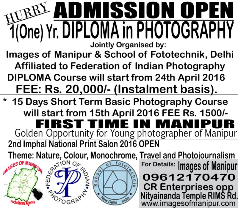 Diploma in Photography at Images of Manipur
