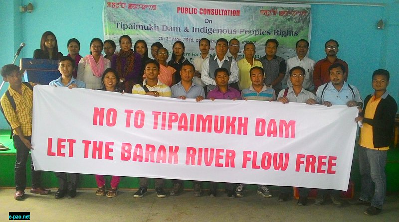   Public meet  on 'Tipaimukh Dam and Indigenous Peoples Rights' on 3 May 2016 