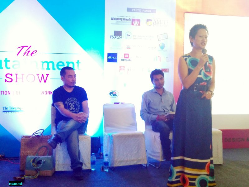Mo Naga, Utpal Baniya and Yana Ngoba at the Edutainment Show, Guwahati