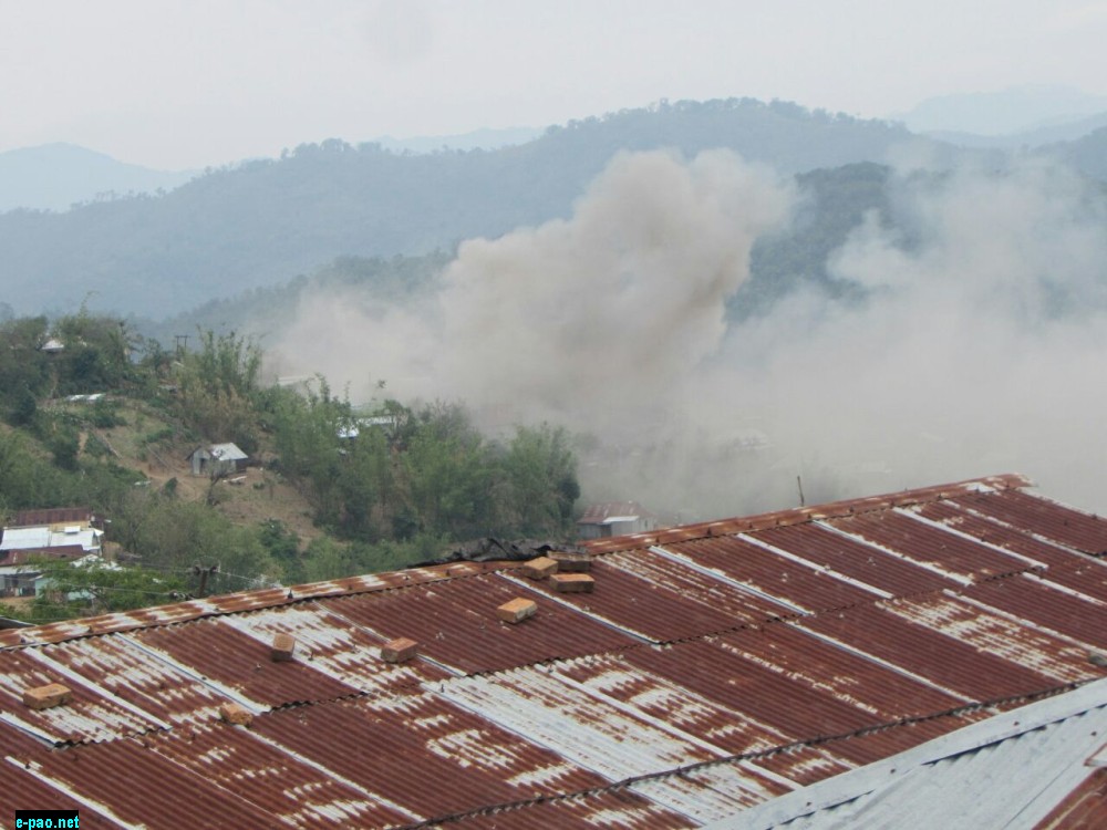 Fire at a house in Tengnoupal in Chandel district on May 13 2016 