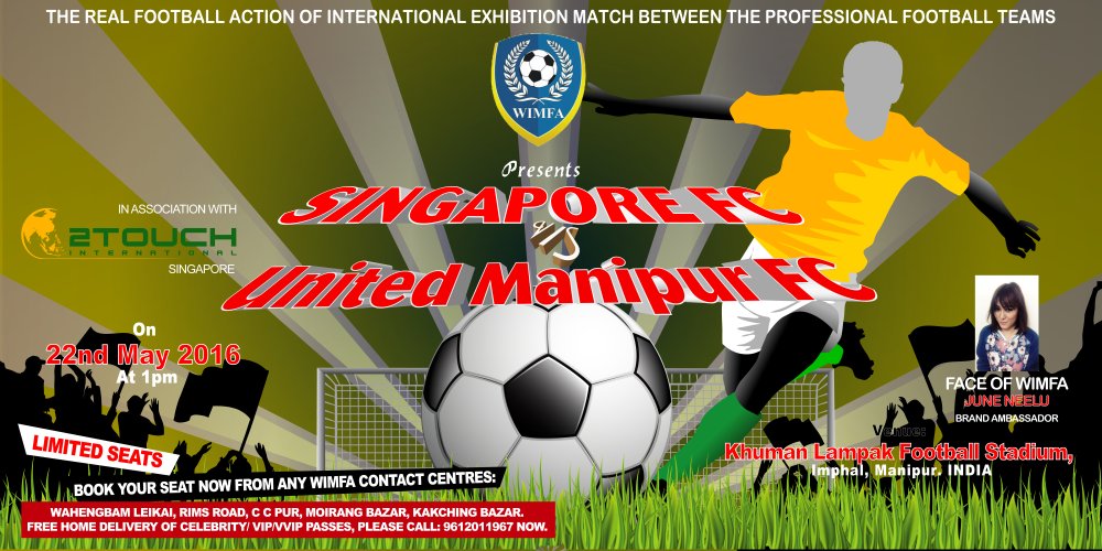 Singapore FC vs United Manipur FC at Khuman Lampak