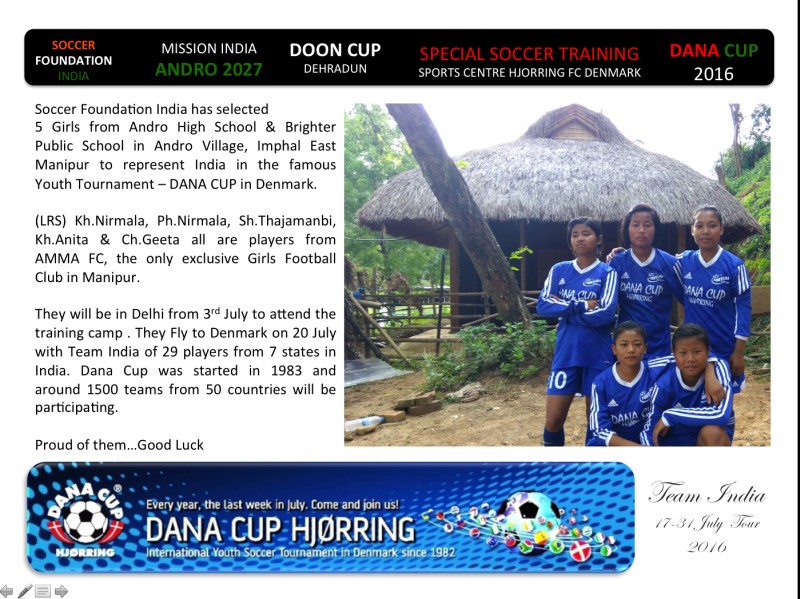 5 Girls from Andro to participate at DANA cup in Denmark