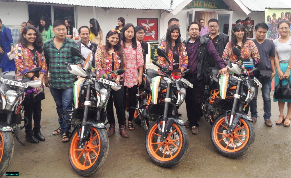 10-Nation biking expedition by four woman bikers touched Nagaland 