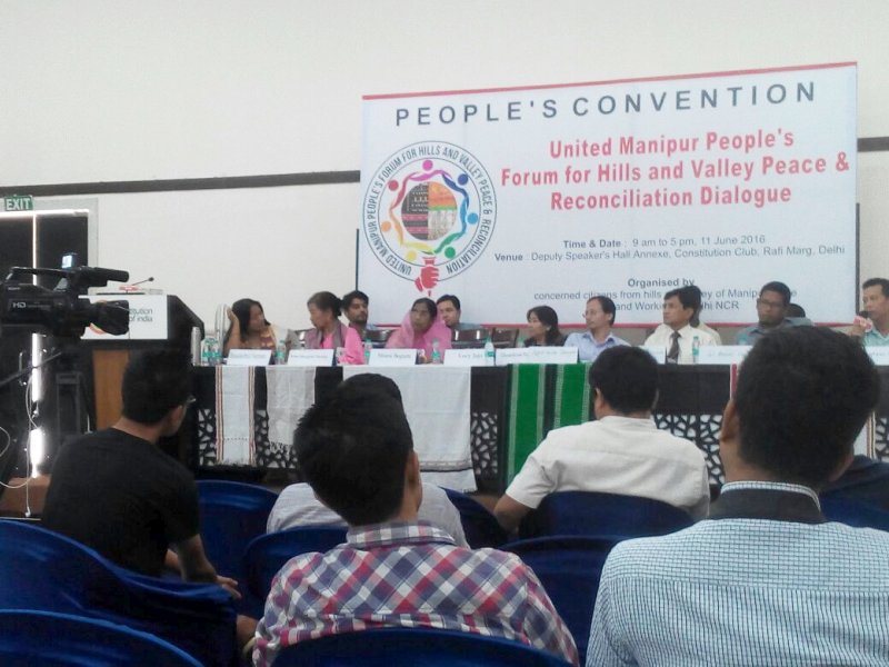 Peoples Convention for A United Manipur People's Forum for Hills and Valley Peace and Reconciliation Dialogue at   New Delhi 