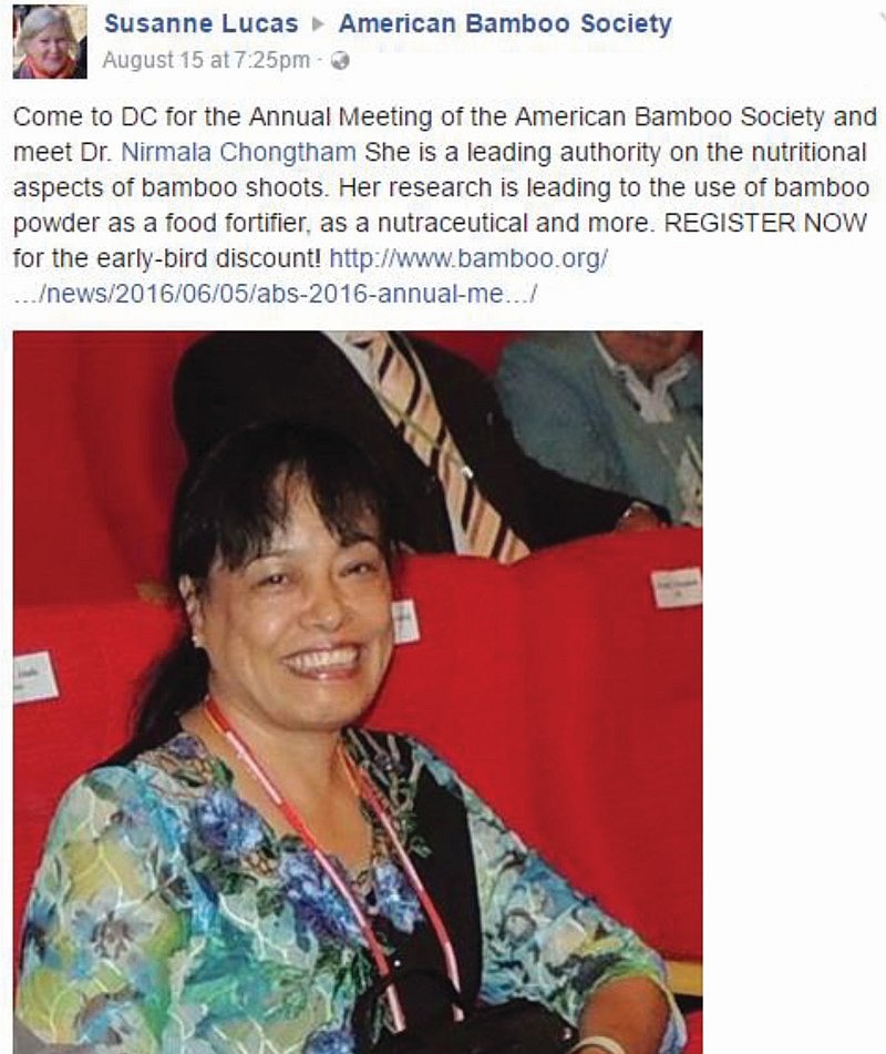  Dr. Nirmala Chongtham to attend World Bamboo Day at Washington DC 