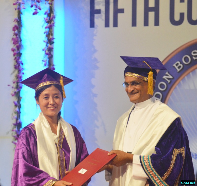 Sunon Kaping from Nagaland, who received her PhD degree in Chemistry from the University.