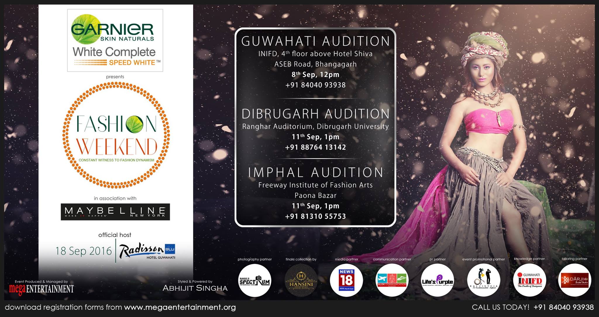  Audition for Garnier White Complete Fashion Weekend in Imphal  