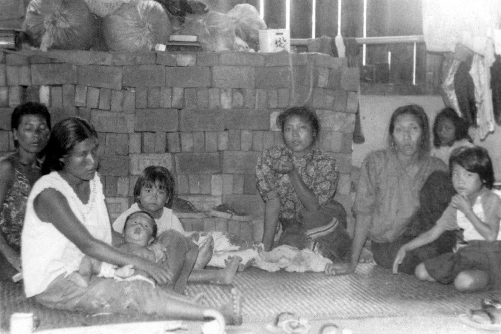 Kuki refugees at Twaichong during Kuki-Naga clash 