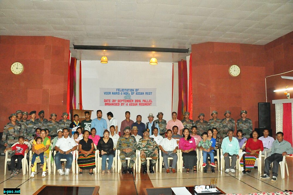 Assam Rifles felicitates Veer Naris and next of kin