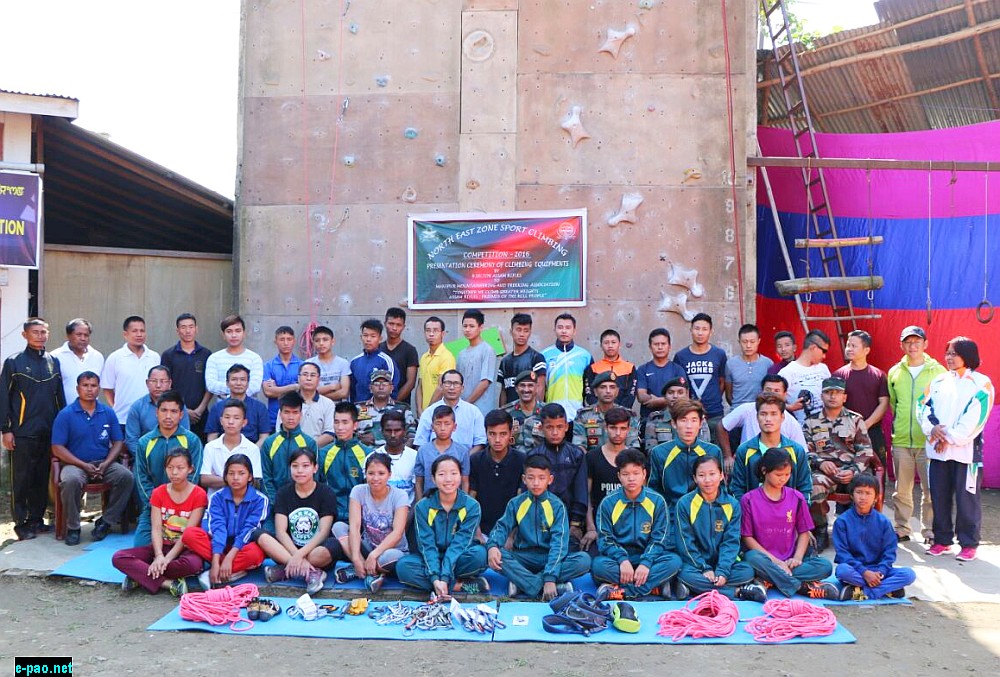 Assam Rifles sponsors North East Zone Sports Climbing Competition 2016