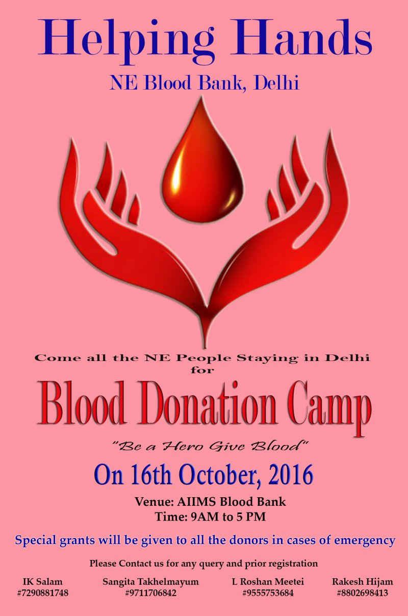 Helping Hands blood donation drive in Delhi