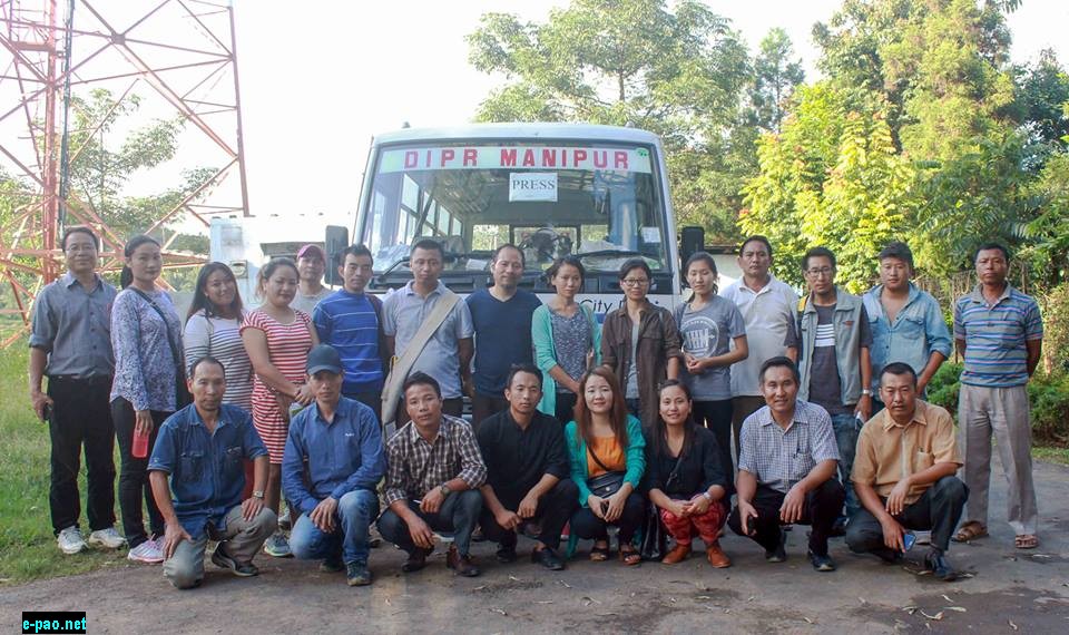 Journalism trainees in senapati visit a printing press, Krishi Vikas Kendra, Henbung
