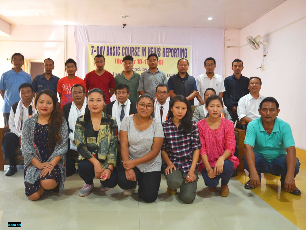 7-day Basic Course in News Reporting at Senapati