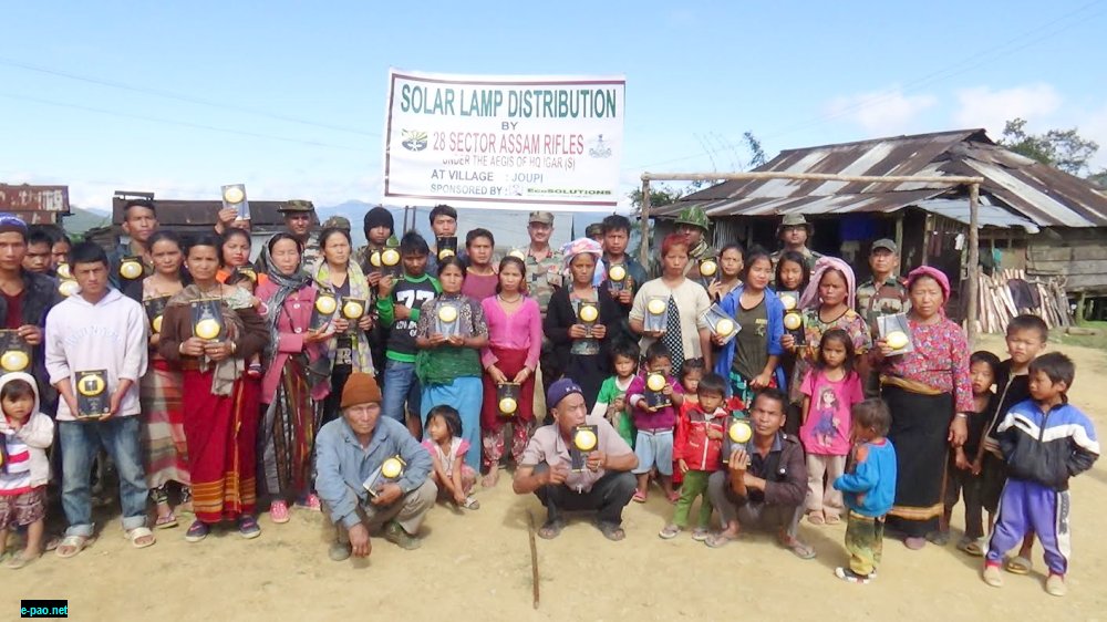  Solar Lamps distributed at Chandel district