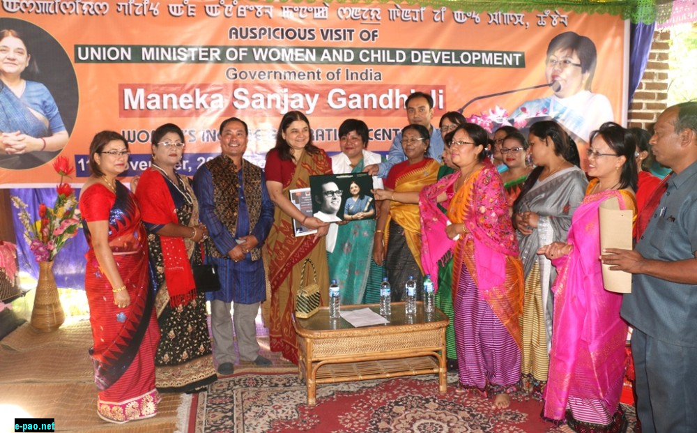 Maneka Gandhi inspected Women Income Generation Centre, Thoubal