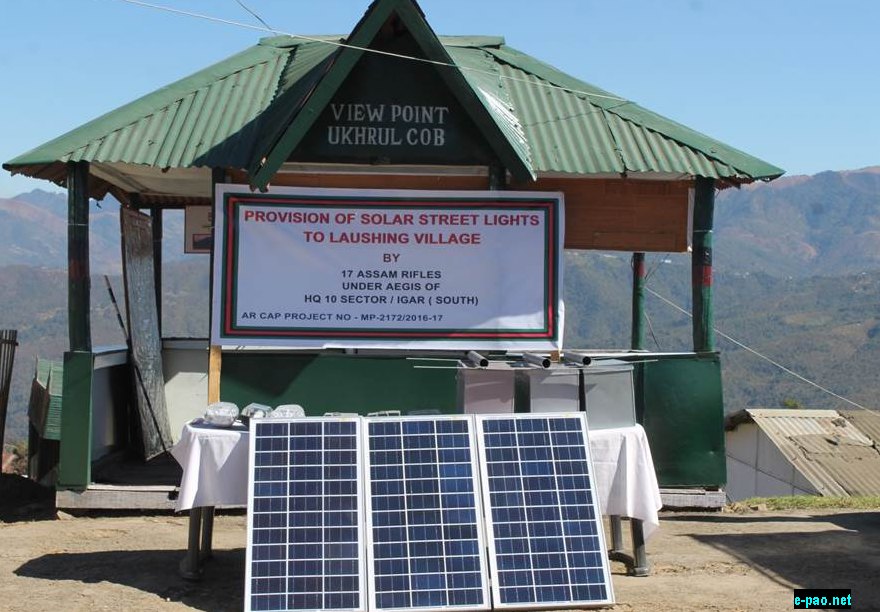 Solar Street Lights distributed to Laushing Village, Ukhrul