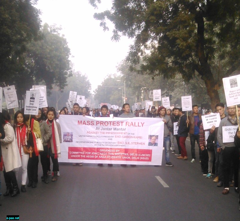 Naga Civil Societies, Delhi (CJNCSD) organized a mass protest rally at Jantar Mantar, New Delhi