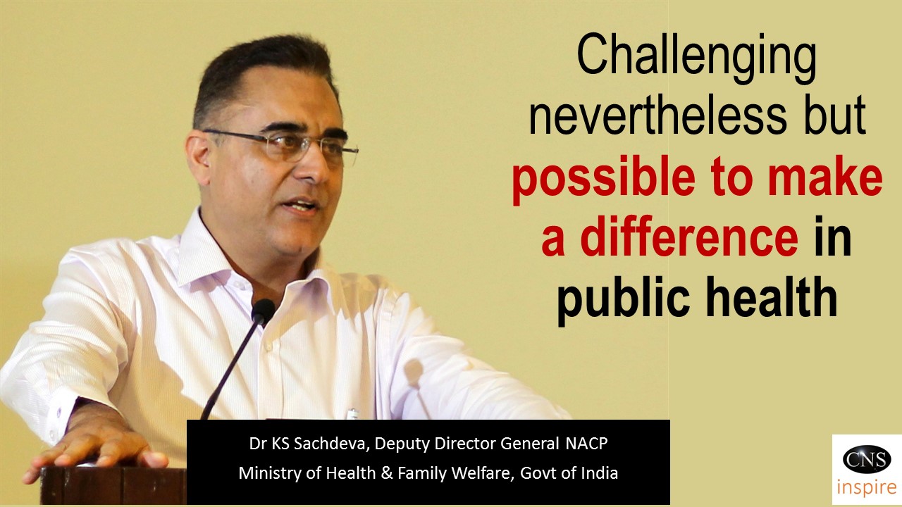 Dr KS Sachdeva - Deputy Director General at the national AIDS programme in India