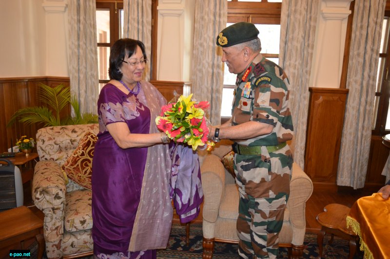 General Bipin Rawat (COAS) called on the Governor of Manipur, Dr Najama Heptulla
