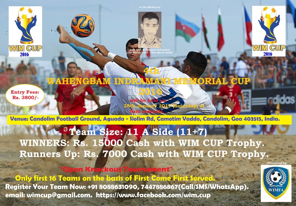 4th WIM Cup 2016 at Goa