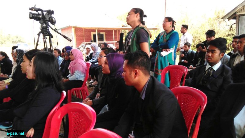  B Voc. & M Voc. Radio Imaging Students interacting with the Resource Persons on Countdown to National Science Day 2017 held at the premises of the D M Community College, Imphal