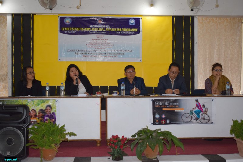 National workshop & Formation of Gender Champions in Rajiv Gandhi University, Arunachal Pradesh