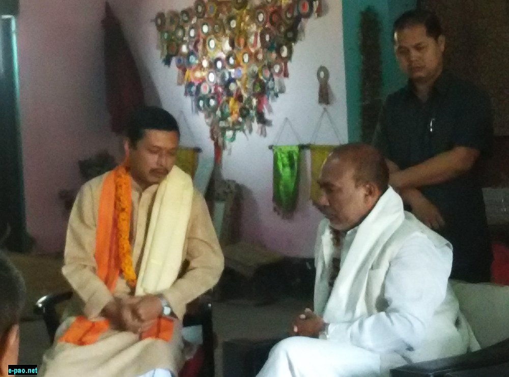 Chief Minister N. Biren Singh was meeting with titular king of Manipur Leishemba Sanajaoba at Royal Palace