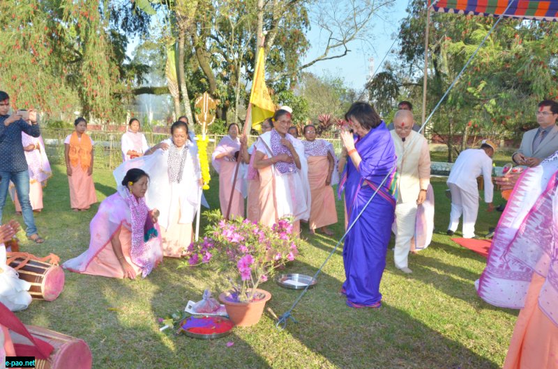 Holi Pala performance at Raj Bhavan with Governor of Manipur, Najma Heptulla