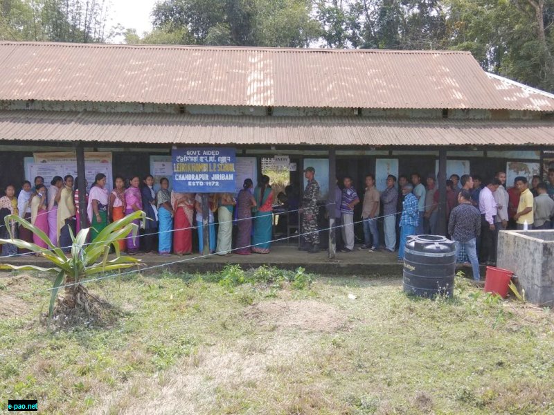Polling concludes peacefully in Jiribam on March 8,  2017 