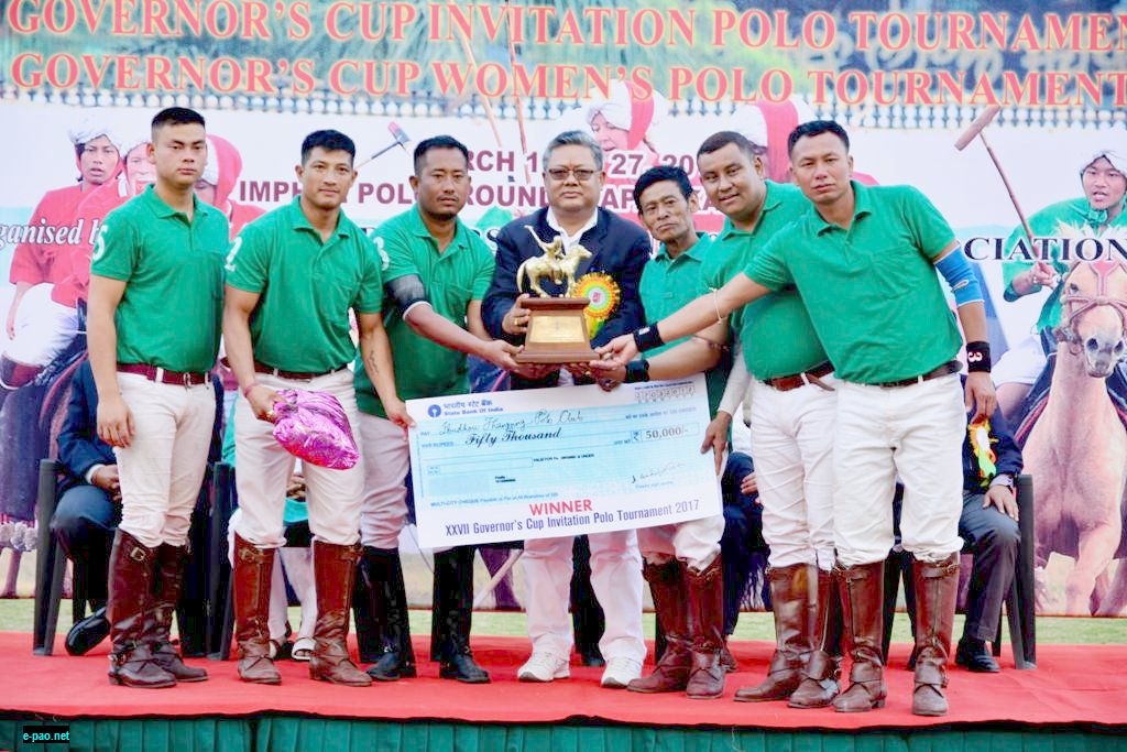  Ibudhou Thangjing Polo Club (Winner) Governor's Cup Invitation Polo Tournament on March 27 2017  