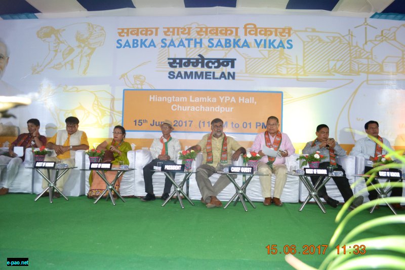 Sabka Saath Sabka Vikas Sammelan in Churachandpur District  on 15th June, 2017 