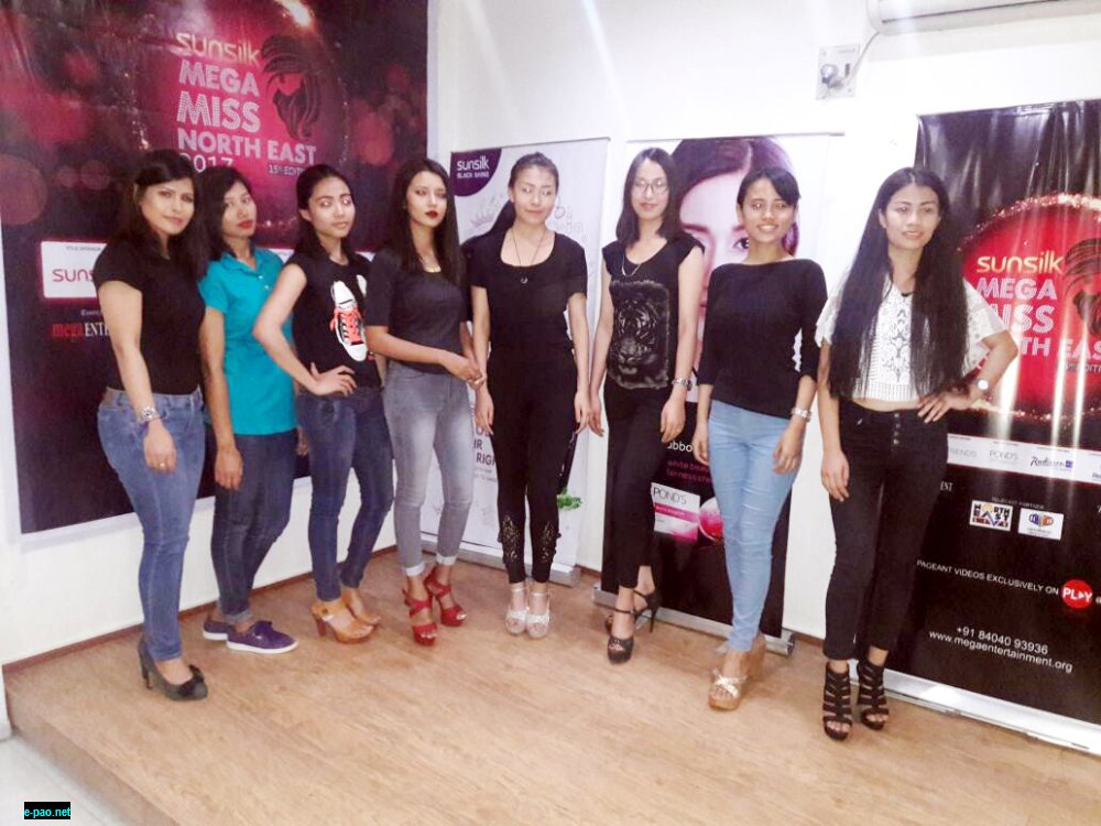 Contestants from Imphal line up to audition for Sunsilk Miss North East