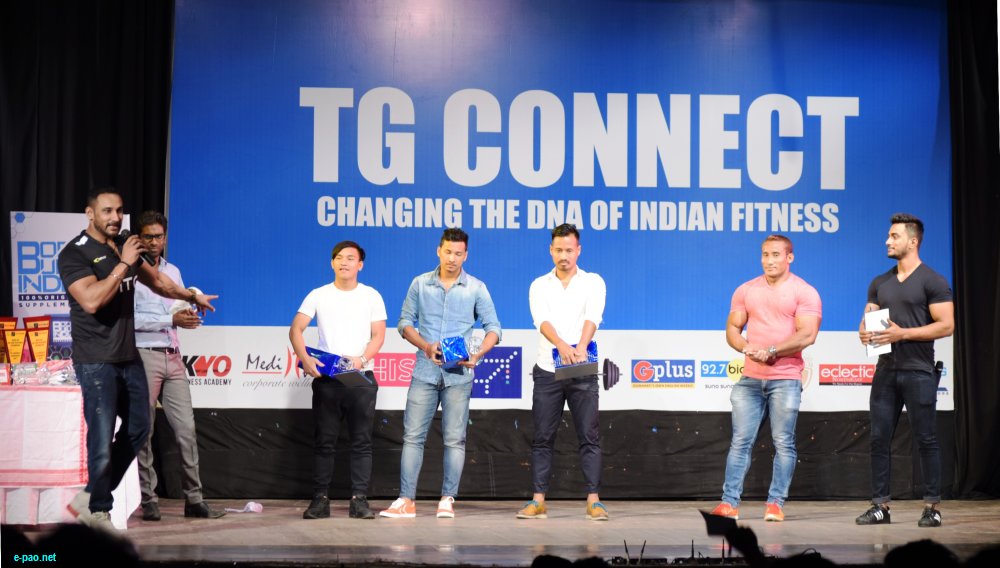 Tarun Gill with Baoringdao Bodo, Alen Deory and Durga Boro, Arambam Boby and Samar Sarkar during TG Connect in Guwahati at Rabindra Bhawan on June 11, 2017 