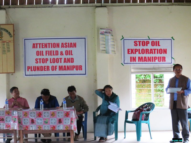 One day Discussion on Oil Exploration in Manipur at Chandel on 12th June, 2017 