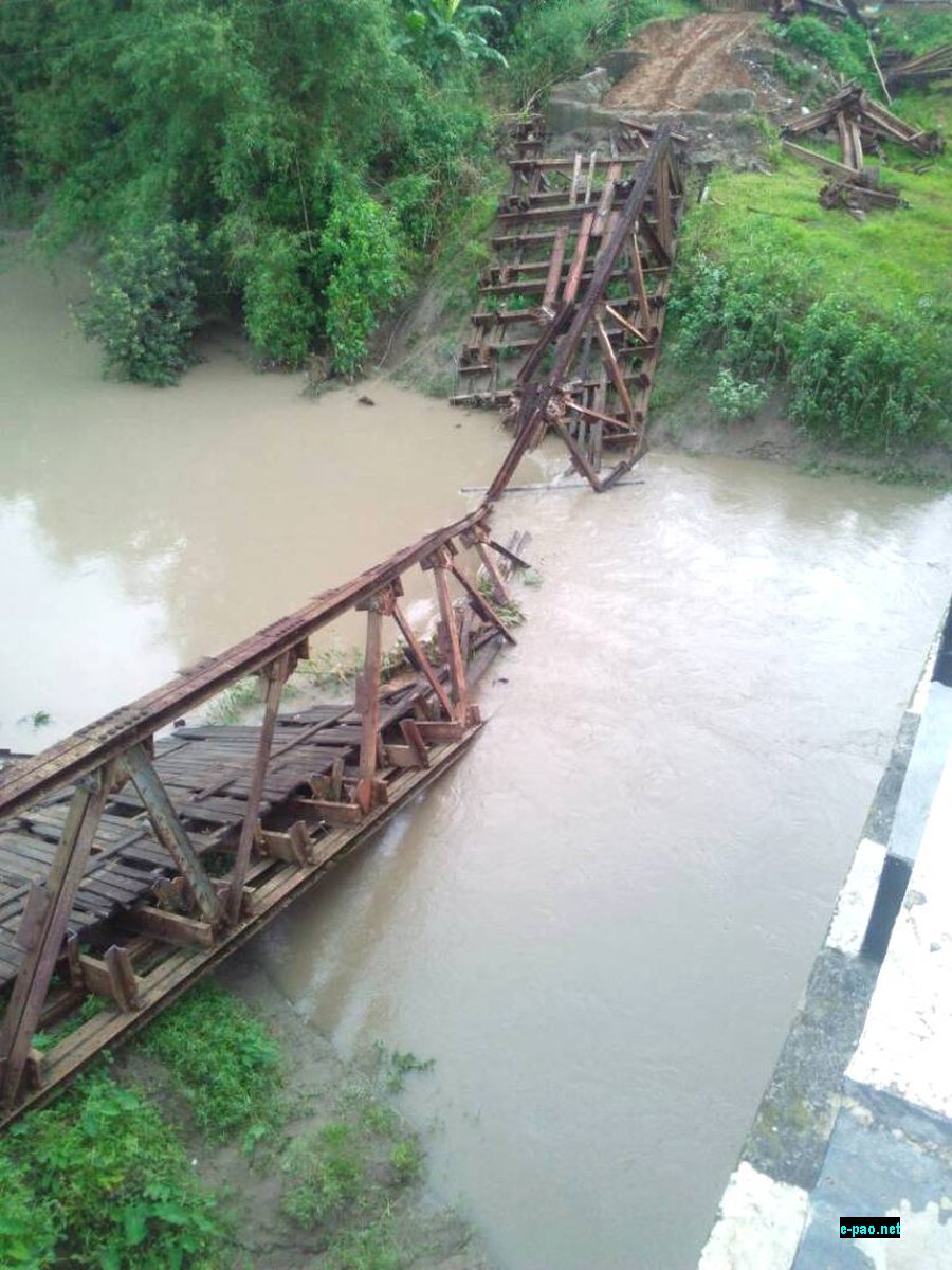The plight of the bridge built during World War 2 in April 5/6, 1944, a 73 years old British built bridge at Heingang :: 16th June 2017