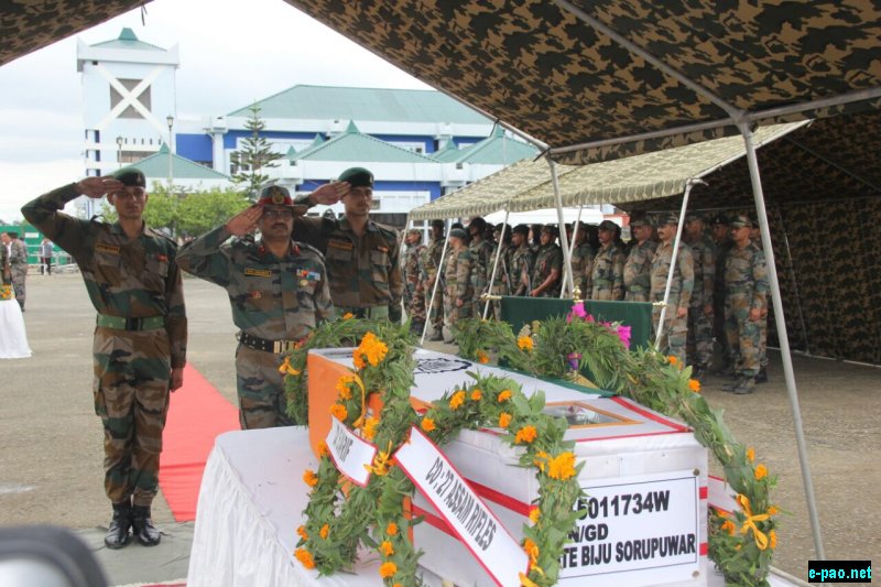 Wreath laying ceremony at Tulihal Airport  on July 1 2017 