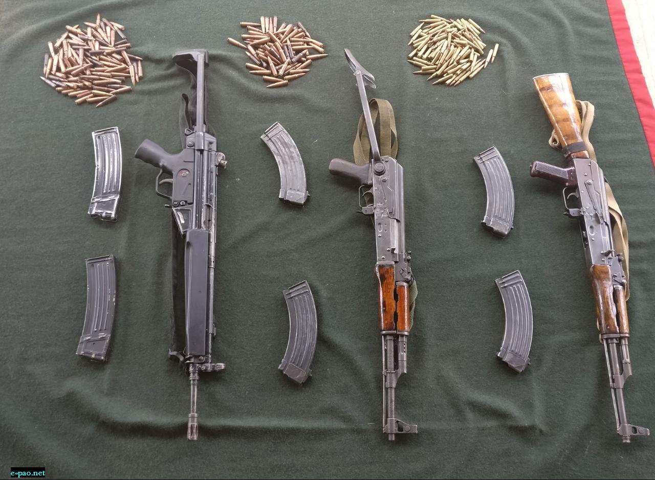 Assam Rifles seized arms and ammunition from NSCN (IM) cadres