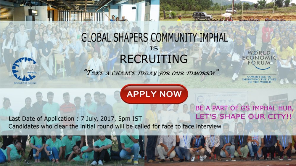  Global Shaper Imphal Hub is calling for Application 