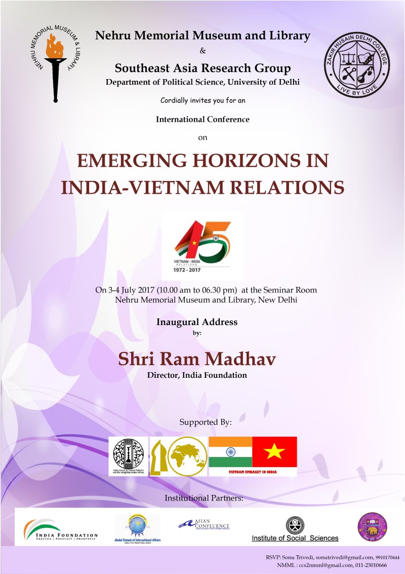Conference : Emerging Horizons in India-Vietnam Relations