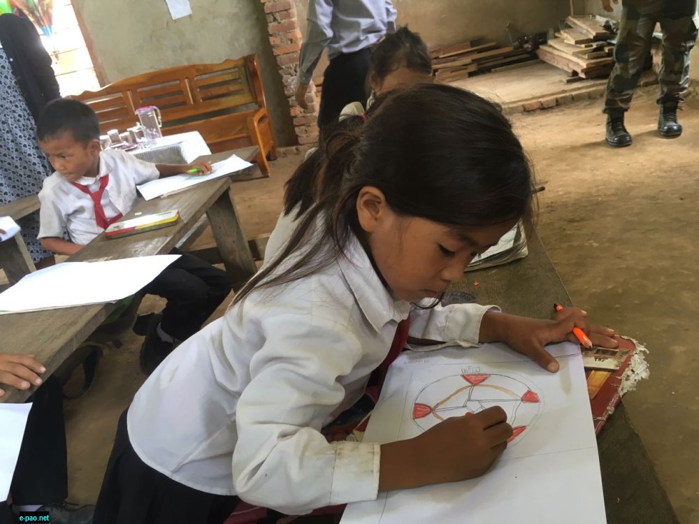 Drawing Competition at Khengjoi Sub Division, Chandel
