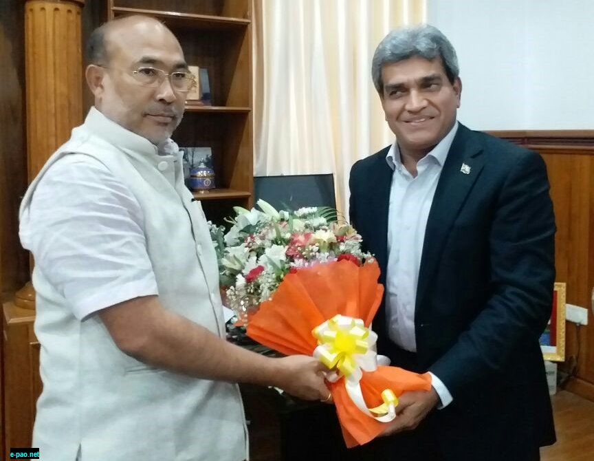 MSTC Ltd. CMD met with Chief Minister of Manipur 