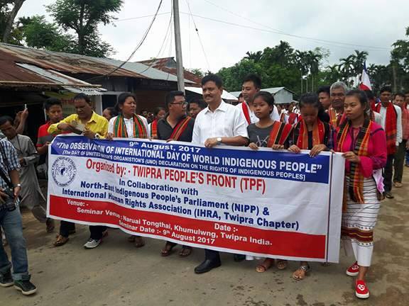Observation of International Day of Indigenous People at Tripura on  9 August 2017