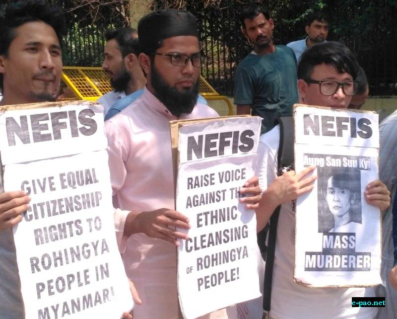 Protests against Myanmar govt for persecuting Rohingya community 