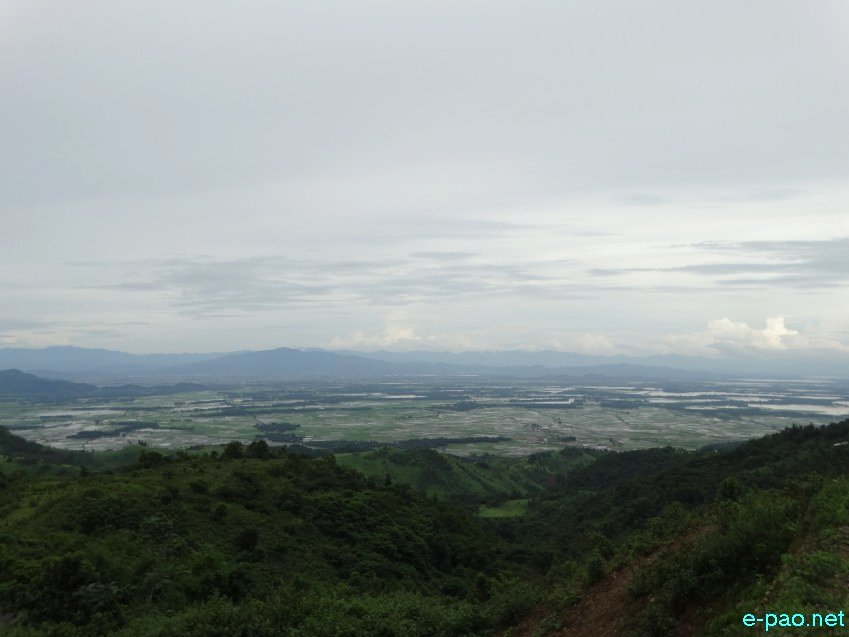 Imphal Valley as seen from Imphal Jiribam highway :: first week of 10 July 2017