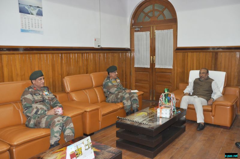 DG Assam Rifles calls on Manipur Chief Minister