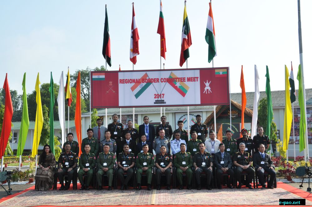 11th Indo-Myanmar Regional Border Committee meet concluded at  Mantripukhri , 27th October, 2017