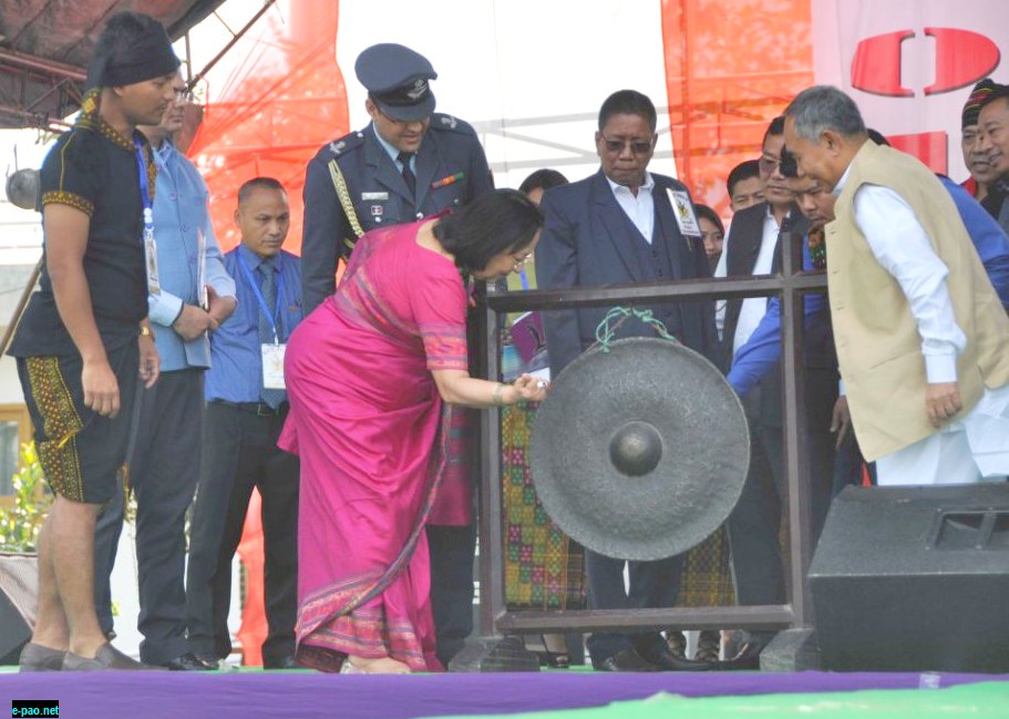 Dr. Najma Heptulla, Governor of Manipur at 'Kut 2017' at 1st Manipur Rifles Ground, Imphal