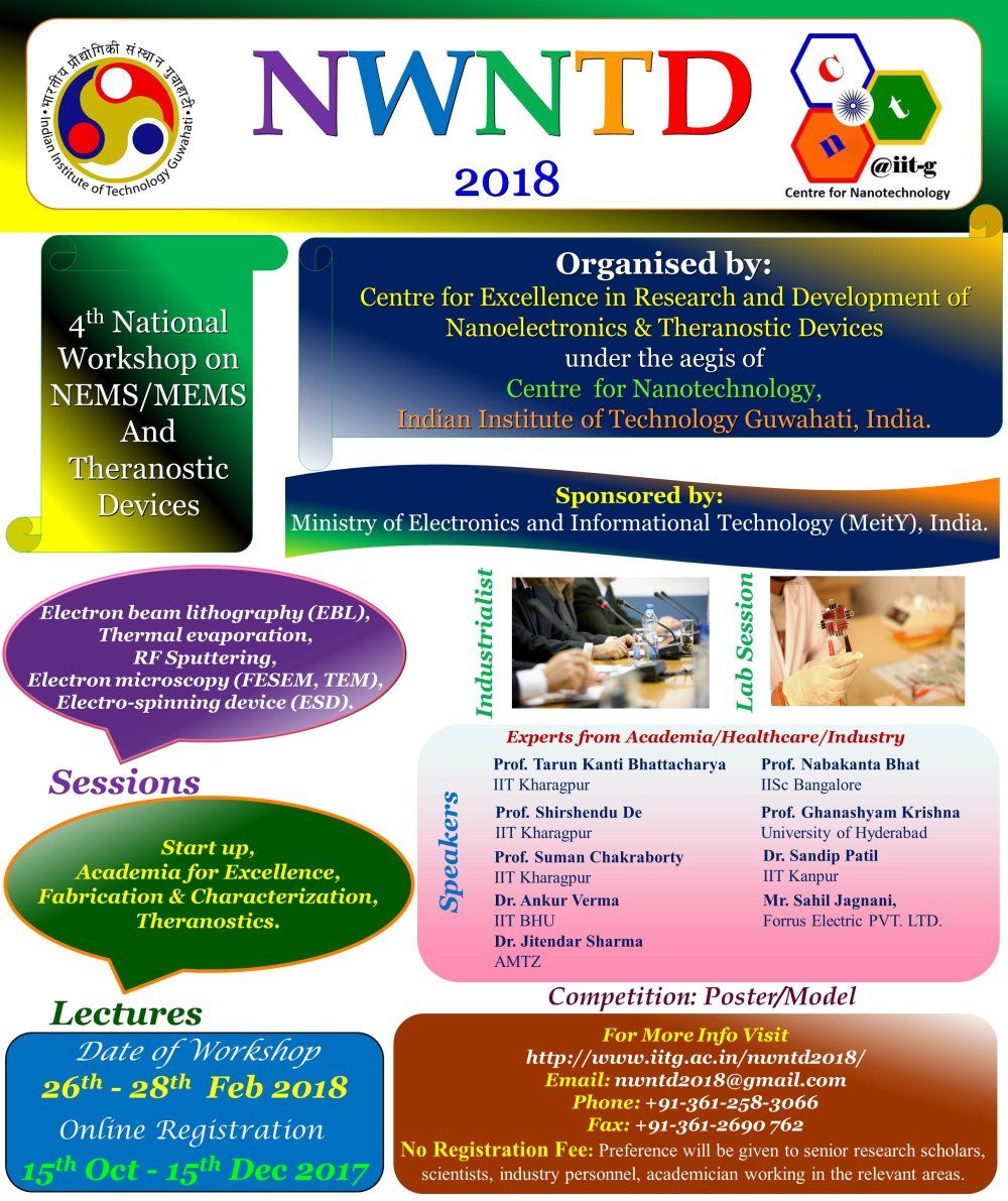 National Workshop on Nano/Microelectronic Devices at IIT Guwahati  