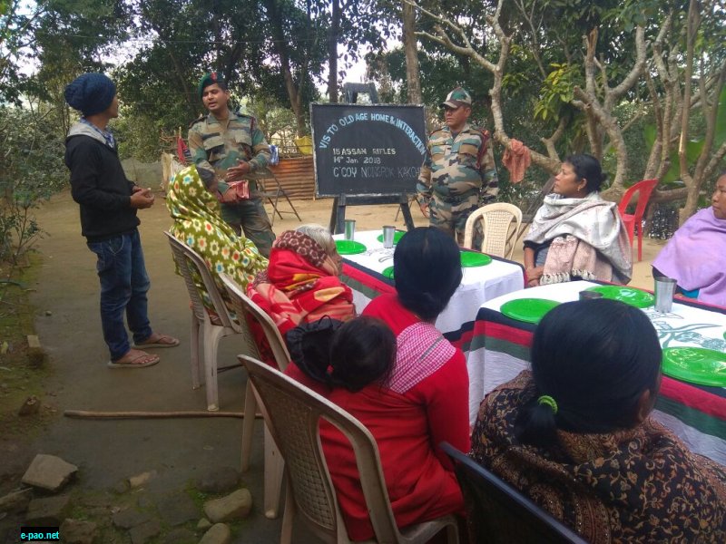 Assam Rifles helps Orphanage and Old Age Home